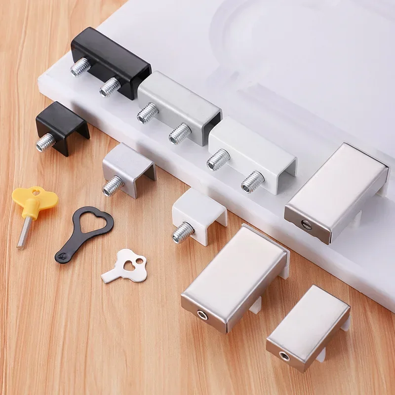 Adjustable Window Lock Stopper Safety Locks for Kids and Pets Anti-theft Door Lock Non Punch Sliding Window Hardware