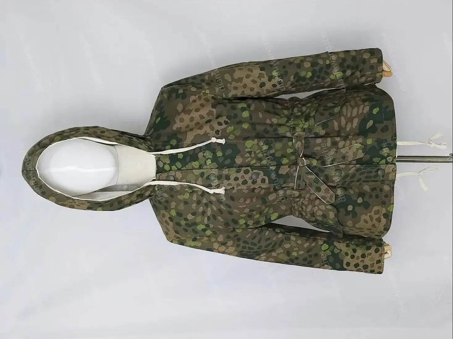 Reproduction Cosplay MEN'S GERMAN ARMY Dot44 Peas Camo Winter Reversible Parka Work Wear Uniform