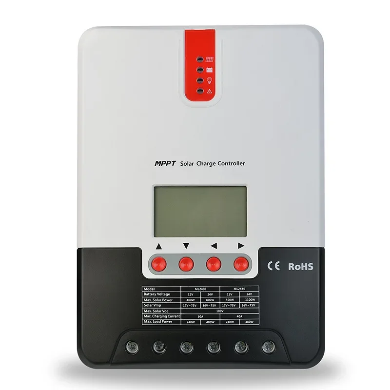Solar charging and discharging controller MPPT 20A30A40A12V/24V RV lithium battery household controller 5