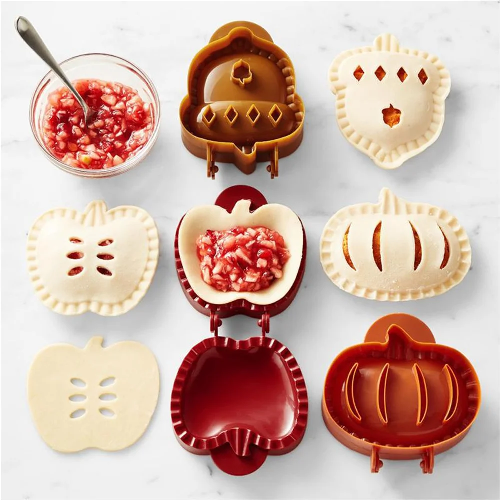 Fall Hand Pie Molds Set Mini Pie Mould Dough Press Mold Tools Christmas Halloween Baking Molds Pumpkins Apples Hazelnuts 1079988 pie molds