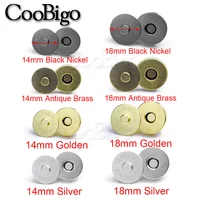 50sets Metal Magnet Snaps Buttons Fasteners Closures for Clothes Bags Sewing Accessories 4 In1 Strong Magnetic 10mm 14mm 18mm 2