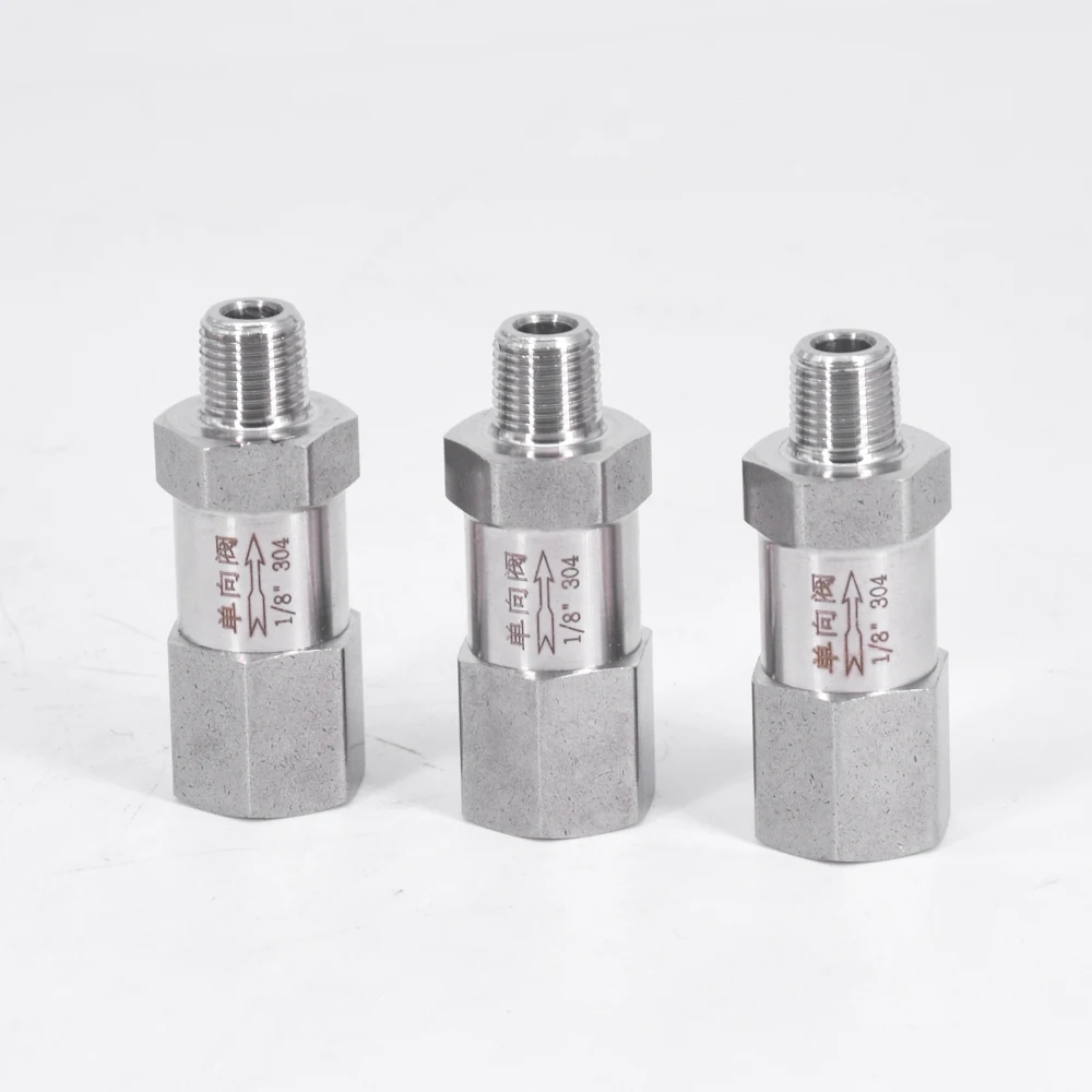 1/8" 1/4" 3/8" 1/2" BSP NPT Female To Male One Way Check Valve Non ...