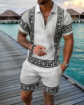 Men's Bohemian Polo Shirt Set 1