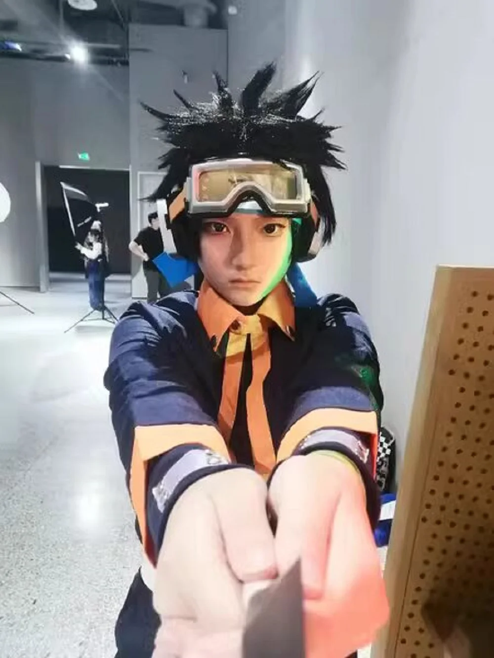 Uchiha obito子供用メガネ、アニメのアクセサリー、コスプレ