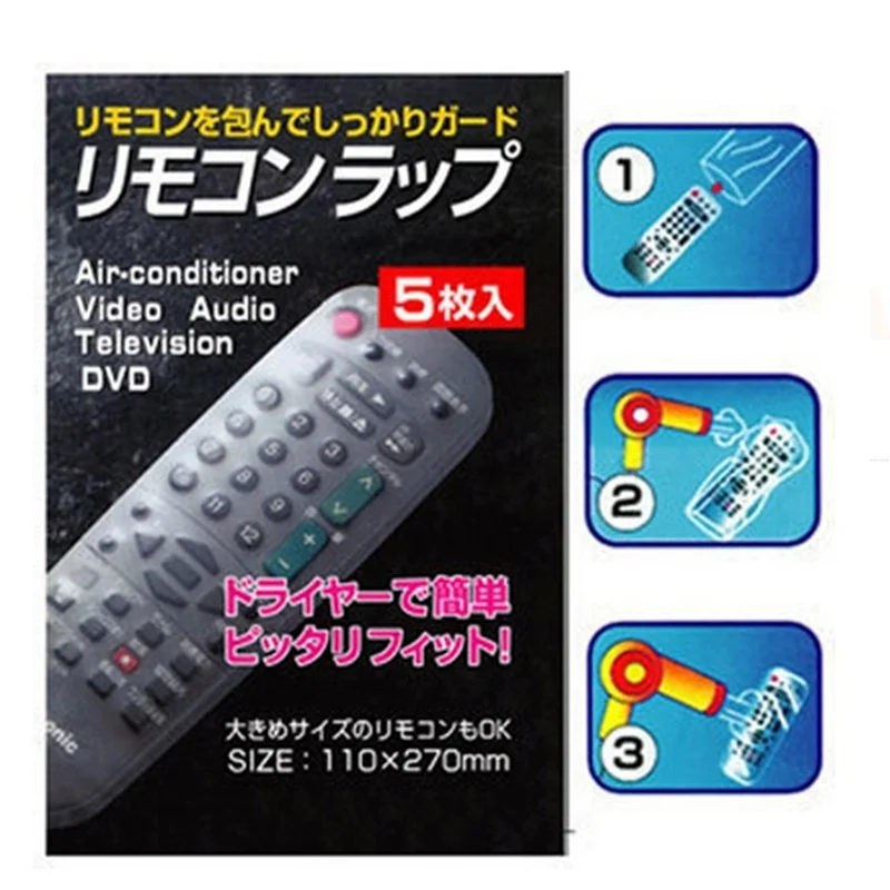 Heat Shrink Film Video TV Air Condition Remote Control Protector Cover Home Waterproof Protective Case 5pcs For Samsung