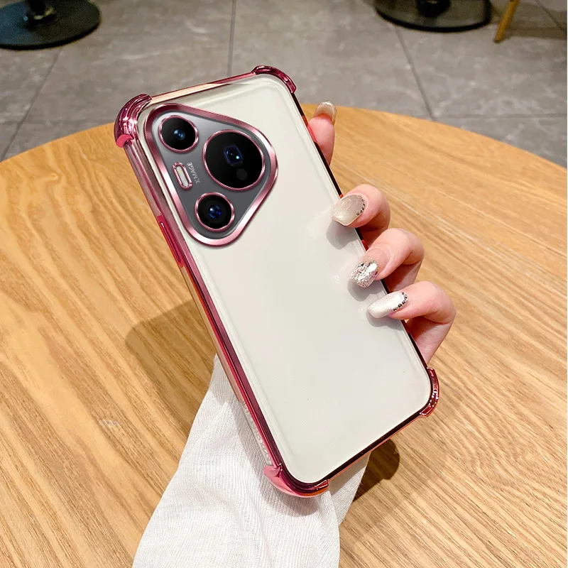Clear Electroplate Shockproof Phone Case Bumper - Durable Protective Cover