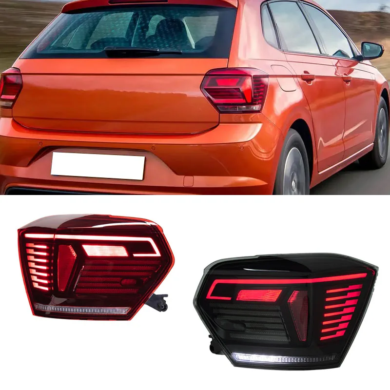For Vw Polo 2019 2020 2021 2023 Hatchback LED Taillight Steering Light for-vw-polo-2019-2020-2021-2023-hatchback-led-taillight-steering-light