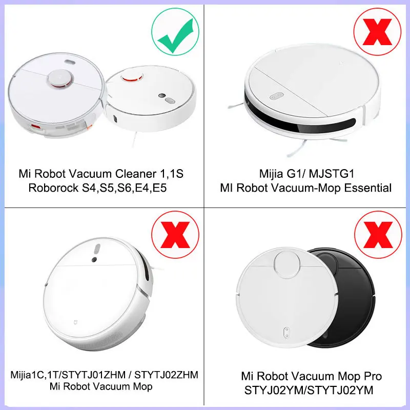 Hepa Filter For Xiaomi 1S Roborock S5 E5 S51 S55 S50 Max Main Side Brush Mijia Mi Robot Vacuum Cleaner Accessories Spare Parts hepa filter kit replacement kit accessories robot vacuum cleaner accessories