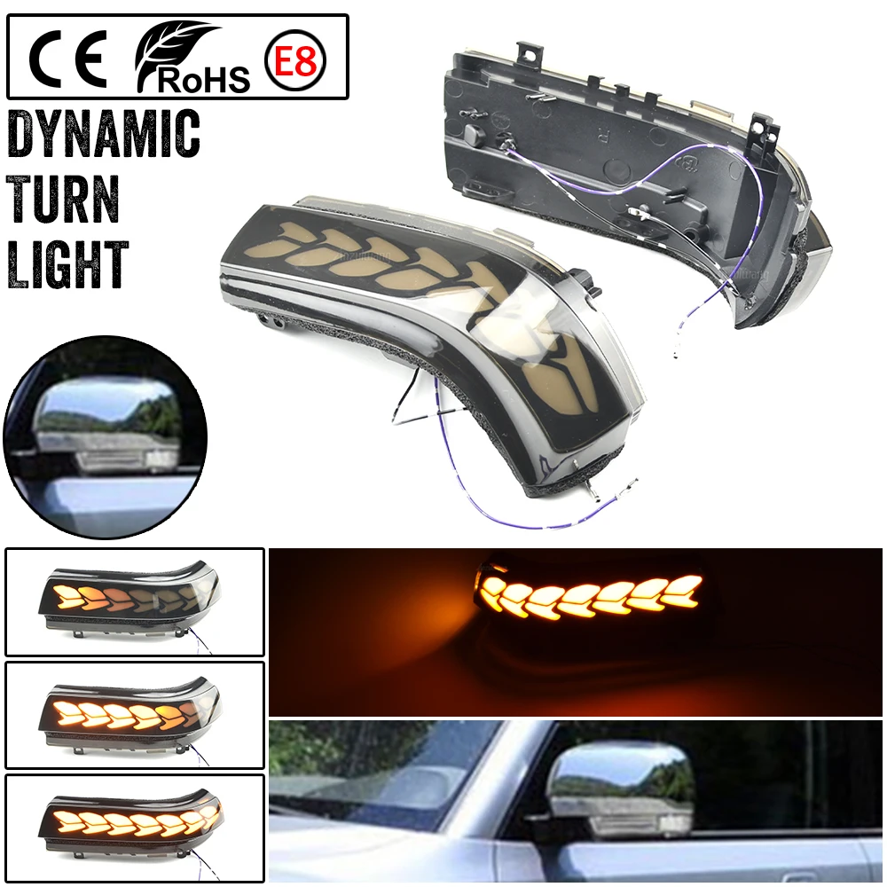

LED Dynamic Blinker Turn Signal Light Sequential Side Marker Lamp Wing Mirror For Mitsubishi Pajero V73 V77 V93 V97 2006-2019