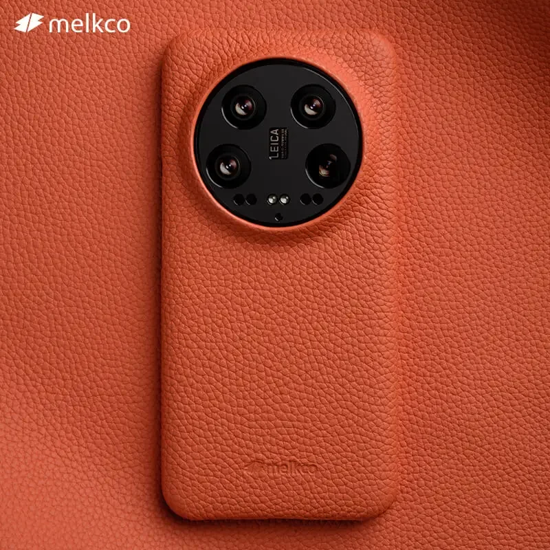 Melkco Lederen Hoesje Voor Xiaomi 14 Ultra Pro 5G Luxe Zakelijke Retro Pull-Up Koe Telefoonhoes
