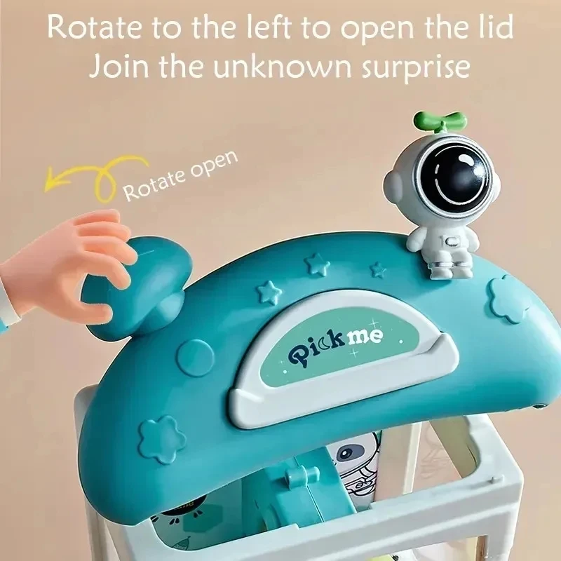 Cartoon Children Toys Doll Machine Astronaut Theme Stuffed Plush Doll Claw Catch Machine Party Game Toy Birthday Gift for Kid 6