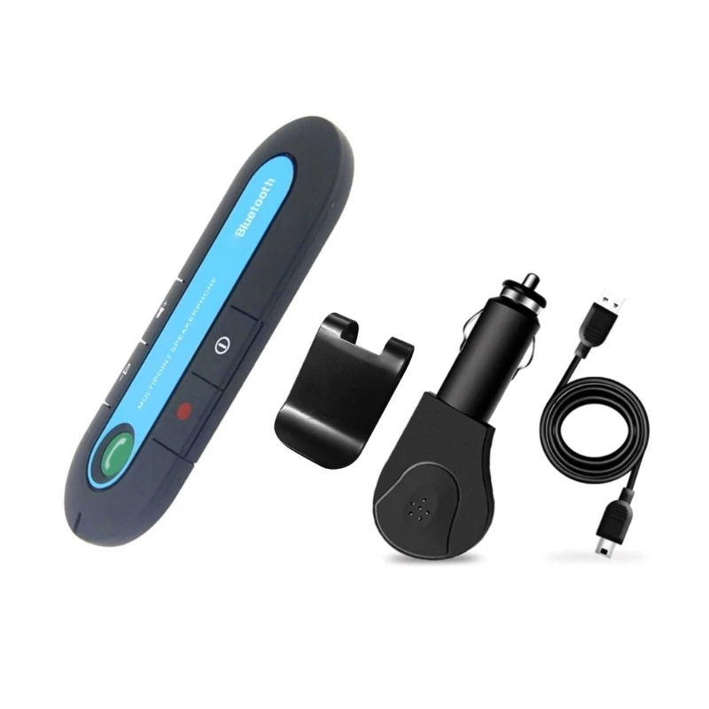 

Wireless Car Bluetooth-compatible Handsfree Car Speaker Phone Sun Visor Clip