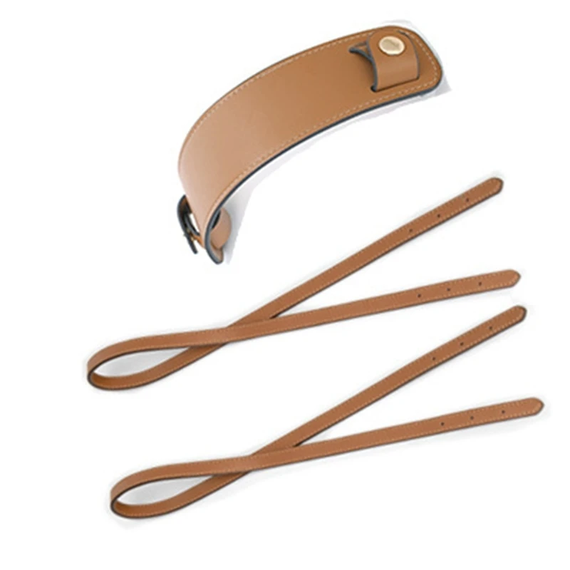 

31in Shoulder Bag Strap Bag Belt Solid Color PU Leather Belt with Shoulder Pad Replacement DIY Purse Bag Accessory