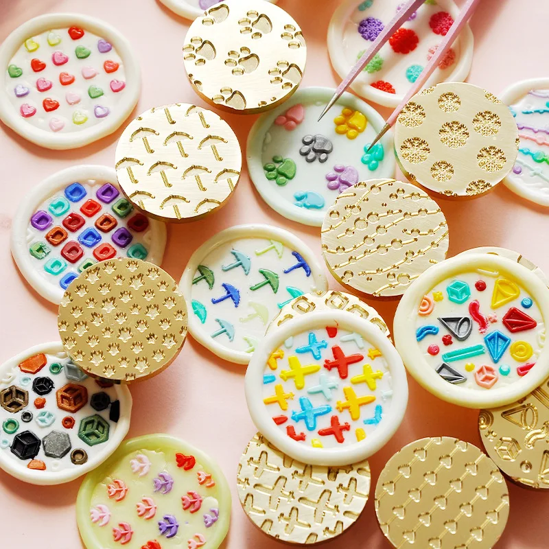 Description Picture 6 of itemWax Seal Stamp Retro Sealing Wax Stamp Replace Head Wax Sealing Stamp Head For Wedding Invitation DIY Scrapbook Envelope Gifts