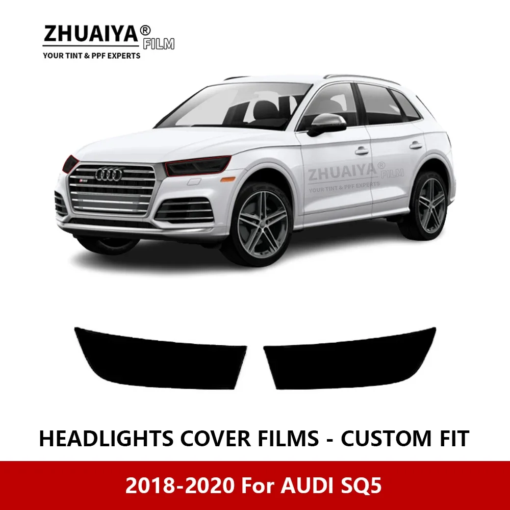 

For AUDI SQ5 2018-2020 Car Exterior Headlight Anti-scratch PPF precut Protective film Repair film Car stickers Accessories