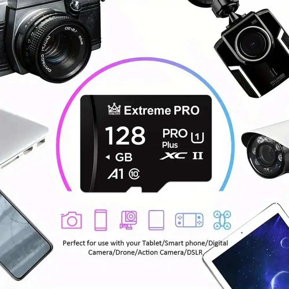 128Gb 256Gb 512Gb Tf Flash Card Carte Sd 1Tb Per Smartphone Ps5/Telecamera Di Sorveglianza Ad Alta Velocità Mini Sd Card Storage Flash Memor