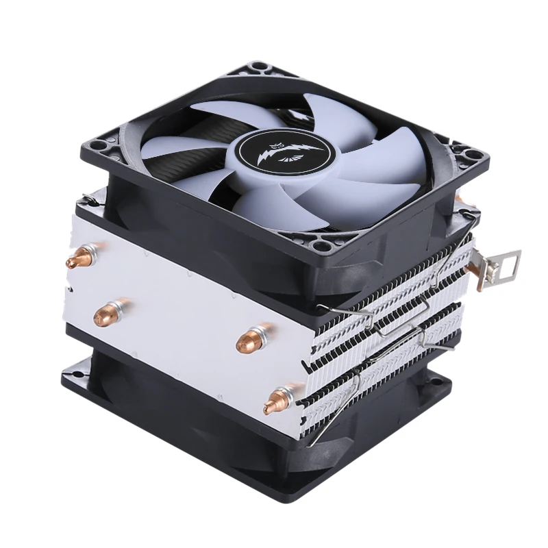 CPU Cooler Pure Copper 2 Heatpipes Cooling Air-cooled Mute Fan Intel LGA 2011 1700 775 1150 1155 1200 1366 AMD AM3 AM4 X79 X99 cooling fan