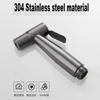 Handheld Toilet Bidet Faucet Sprayer Stainless Steel Bathroom Bidet Spraye Set Hand Sprayer Shower Head Self Cleaning No Punch 4