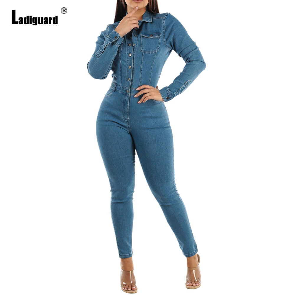 ladiguard-2024-european-style-fashion-jeans-demin-jumpsuit-plus-size-women-notched-denim-trouser-long-sleeves-button-up-overalls