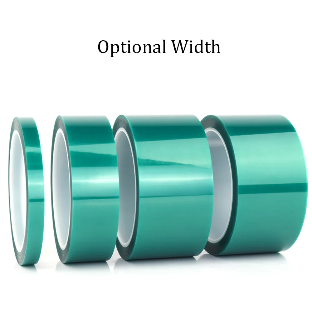 Green PET Tape High Temperature Heat Resistant Tape 33m Per Roll Width  5mm-30mm