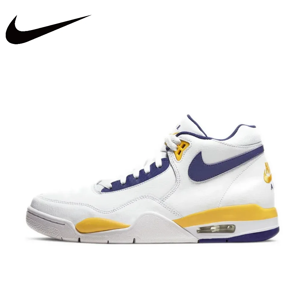 thumbnail image 1 of Zapatillas de baloncesto retro de caña media para hombre cómodas y versátiles de Nike Flight Legacy, 1 of 5