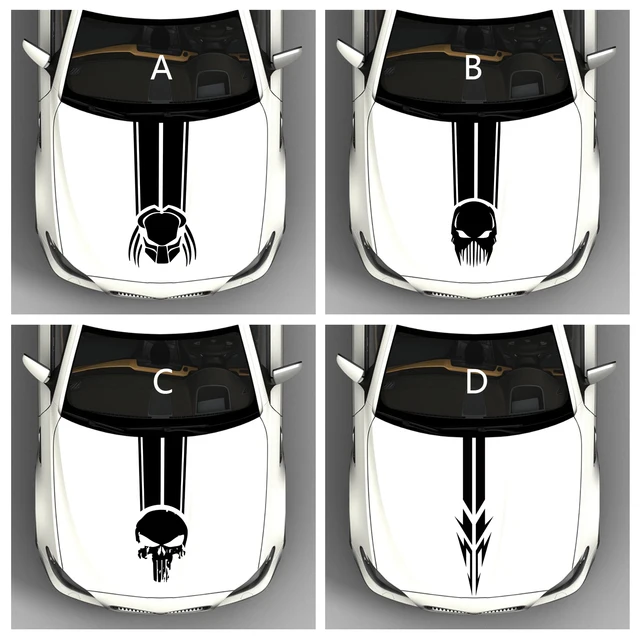 Hood Car Sticker DIY Personalized Stripe Stickers Universal Auto Modified Accessories Hot-selling Car Decal Decoration