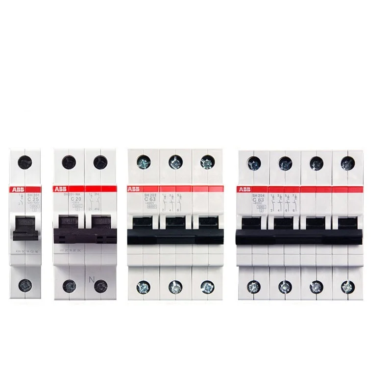 

ABB SH204 миниатюрный автоматический выключатель SH204 4P TYPE C 6A 10A 16A 20A 25A 32A 40A 50A 63A