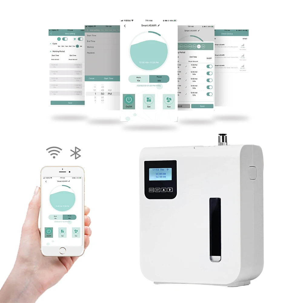 

OUWAVE Top Sale Electric Smart Aroma Diffuser Dropshipping 300ML Scent Fragrance Machine 2022