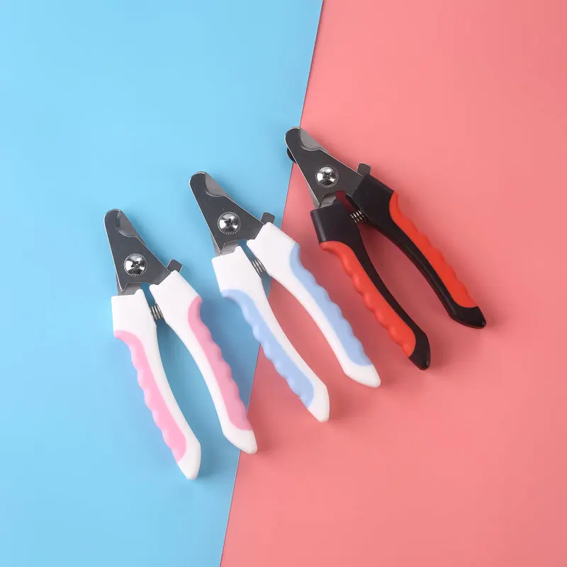 애완 동물 손톱깎이 가위 개 클리퍼 고양이 발톱 커터 손질 트림 트리머 발가락 케어 개를 위한 스테인레스 스틸 손질 클리퍼, 반려동물 미용 가위