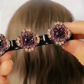 Sparkling Crystal Stone Braided Hair Clips Four Leaf Clover Hair Clips Chopped Hairpin Duckbill Clip Braided for Women Girls 1pc - AliExpress