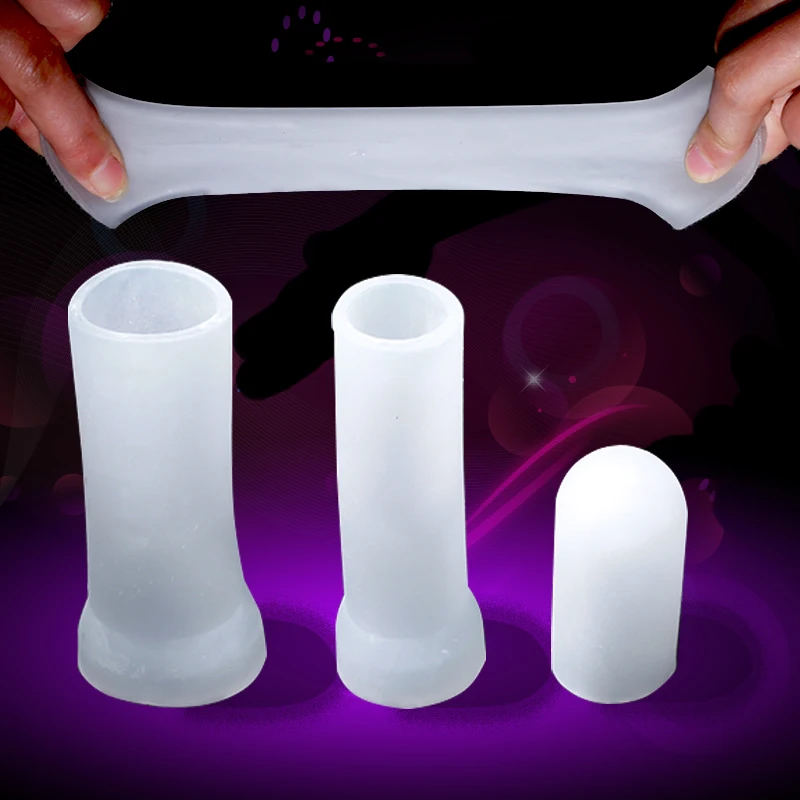 Male Sex Toys Soft Penis Silicone Sleeves Condoms Male Penis Sleeve Exerciser Extender Stretcher Max Vacuum Enhancer Enlarger