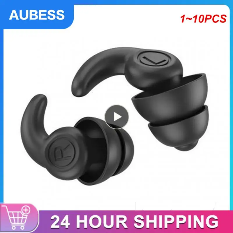 

1~10PCS Ear Plugs For Sleeping Tapones Oido Ruido Noise Reduction Soft Silicone Ear Muffs Oordopjes Tapones Para Dormir Earplugs
