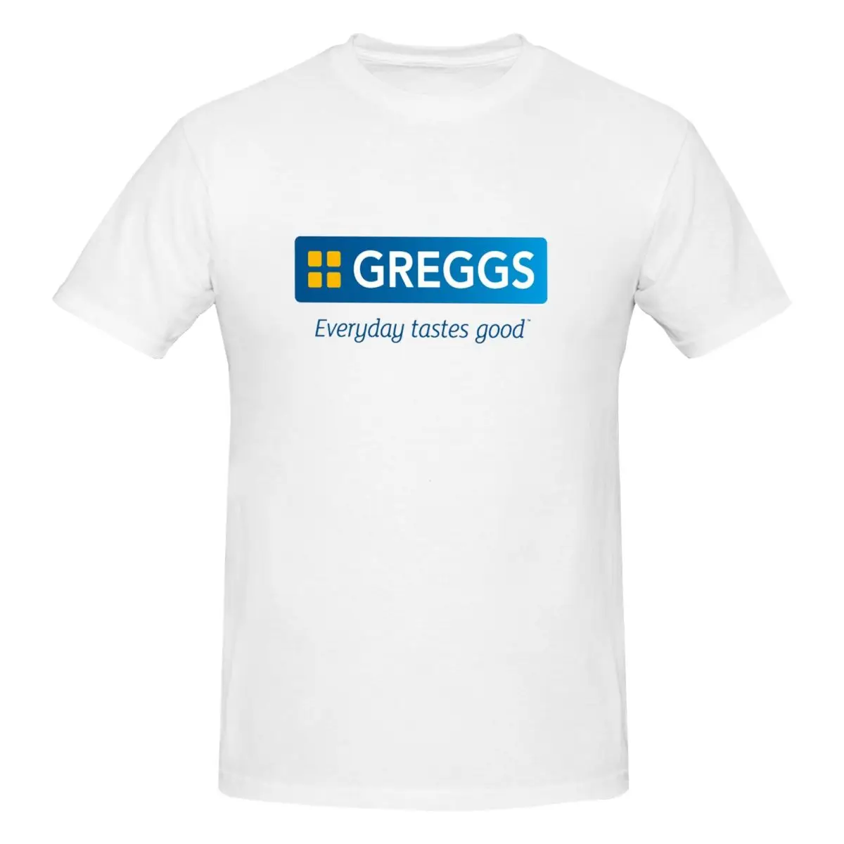 

100% хлопок трендовая футболка с логотипом Greggs унисекс модная футболка оверсайз мужские летние рубашки с круглым вырезом