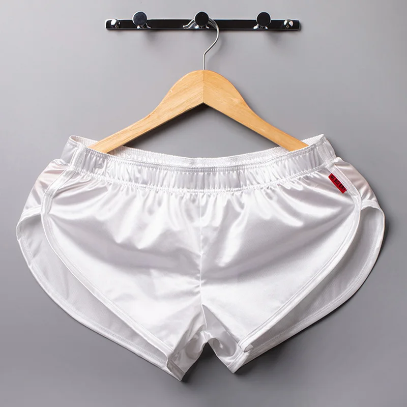 Short de sécurité en Satin et dentelle pour femme, caleçon d'été  Anti-éblouissement, Boxer décontracté, pyjama doux, bas de sommeil -  AliExpress