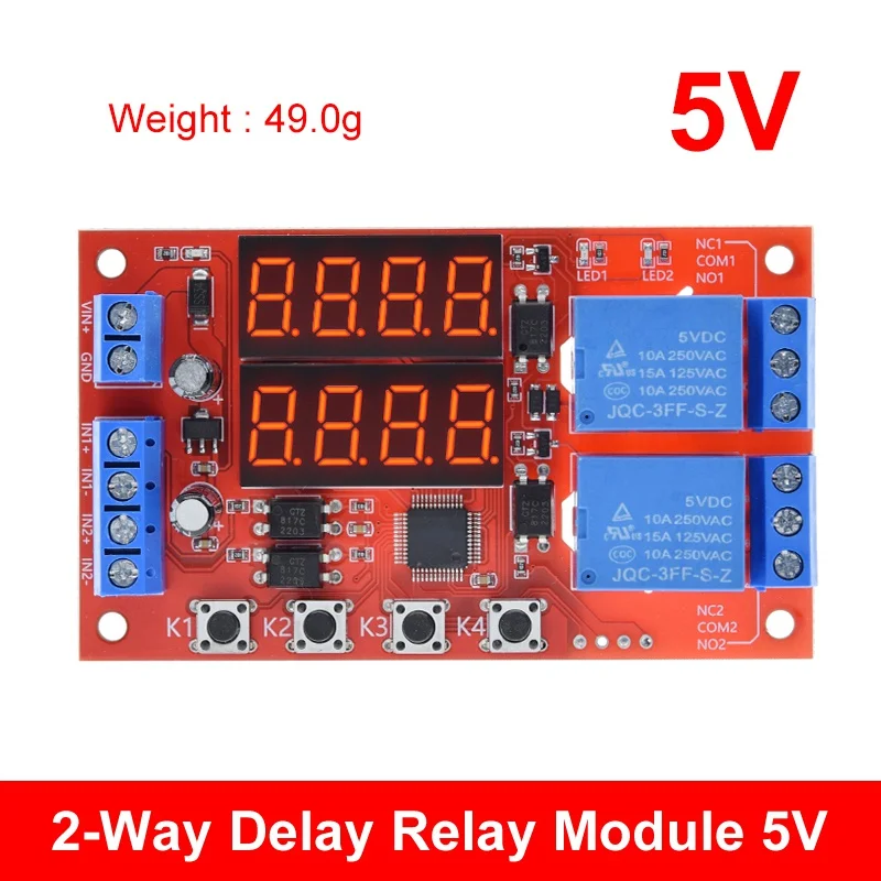 Leviton PLC Timer Modules FRM01 DC 12V 1 Channel Multifunction Relay ...