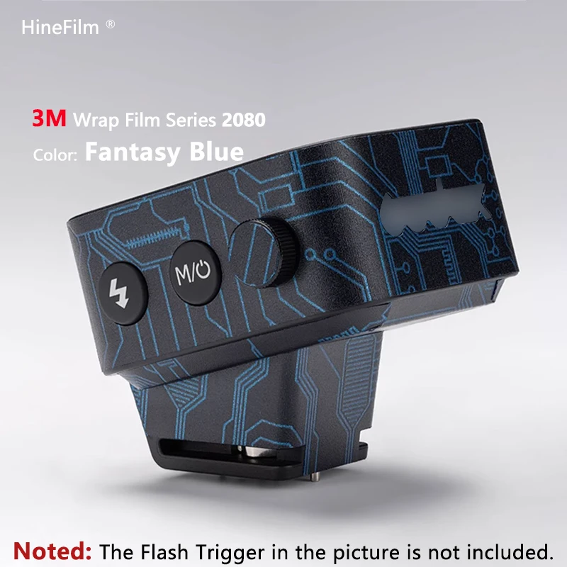 Godox X3 용 Hinefilm 스킨 무선 플래시 트리거 스티커, 프리미엄 데칼 스킨, X3-C 플래시 트리거 보호대 스티커