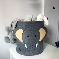 Baby Toy Storage Bucket Dirty Clothes Storage Basket Cute Clothes Storage Basket Baby Storage Basket Lion Shark Storage Felt 3
