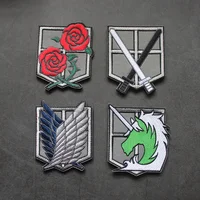 Attack on Titan Wings of Liberty Patch – Embroidered Armband & PVC Rubber Anime Badge for Tactical Backpack, Jackets & Cosplay Gear - Image 5