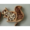 Snack Tray Wooden Craftwork Squirrel Snack Tray Household Supplies Snack Nut Tray 6