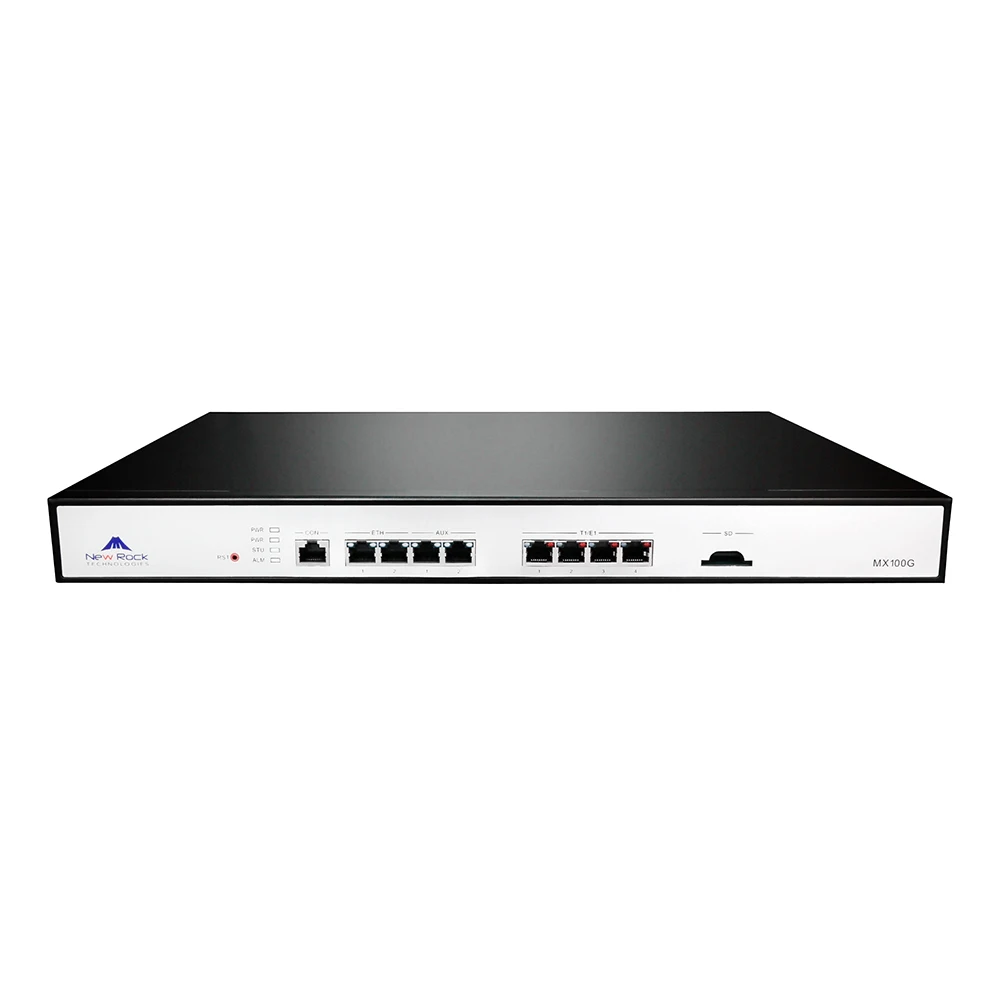 

4E1/T1 port 2 Gigabit RJ45 Ethernet MX100G-S-4E1/T1 VoIP Digital SIP Trunking Gateway