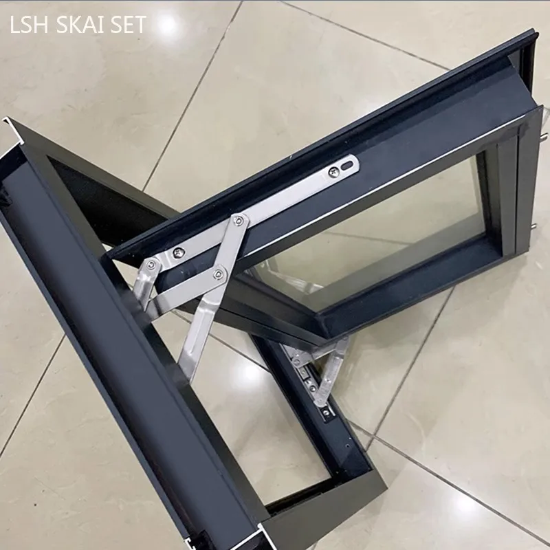 1Pc304 Stainless Steel Push Pull Window Limiter Bracket Door Hinge Four-link Slide Stay Flat Open Doors and Windows Stopper Stay