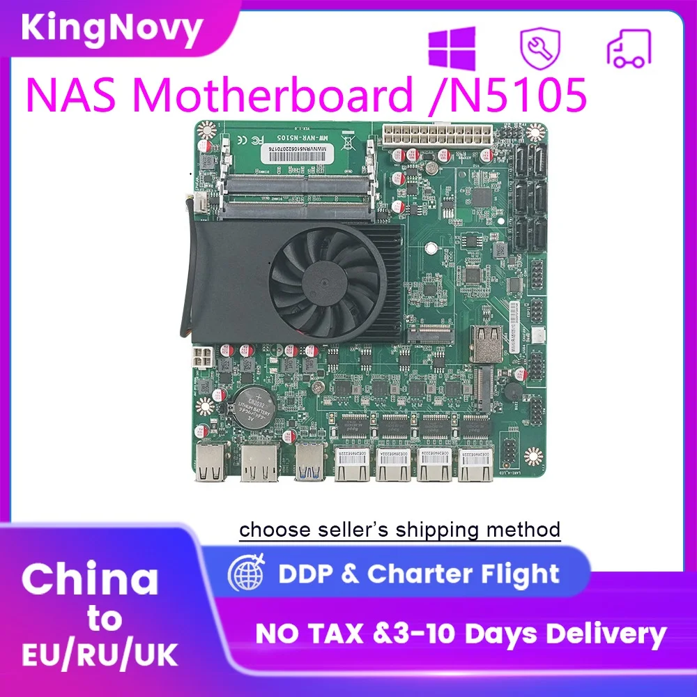 N5105 Nas Mini Itx Industrial Motherboard 17x17cm Soft Routing Intel