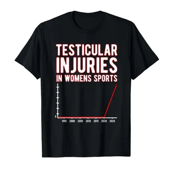 Testicular Injury During Female Sports - Unwearable Adult Humor T-shirts and Short-sleeved Tops Women Clothing Fashion Y2K Top 1