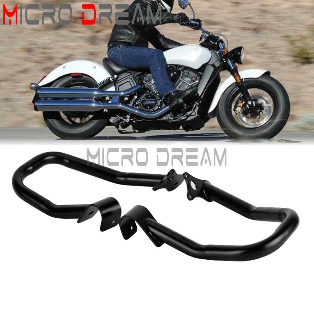 

Для индийского поплавка-разведчика 60-двадцати ABS 2021 годовщины 2015-2881756 защита двигателя шоссе аварийные стержни черный/хром 156-