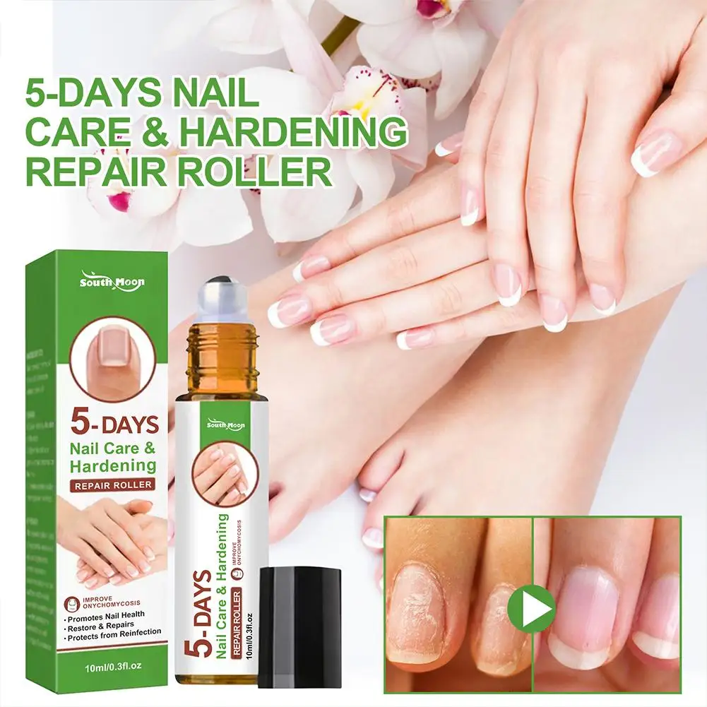 Nail Growth And Hardening Repair Roller Nail Repair Thickening Solution Brightening Removing Nutrient Soft N1W6 5 Days nail fungus remover manicure pedicure tools