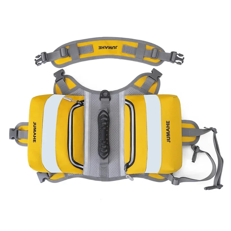 thumbnail image 1 of Mochila de entrenamiento para perros de gran capacidad, arnés de capacidad doble, correa de pecho ajustable reflectante para mascotas, collar de almacenamiento de entrenamiento, 1 of 5