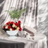 Floral Wedding Flower Pot Gold Vases Room Dried Container Bowls Golden Wrought Iron Office Plants 2