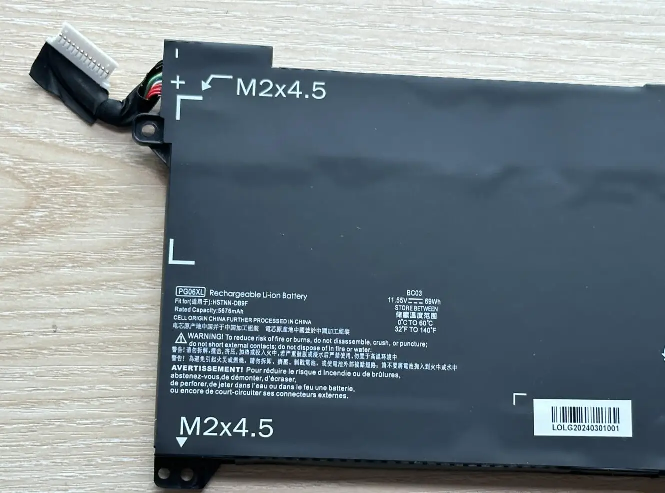 Bateria Pgo6xl Pg06xl 69wh para hp 15-dh Hstnn-db9f L484312c1 L48497005 15-dh0006tx 15-dh0007tx 15-dh0008tx 15-dh0151tx - Imagem 6