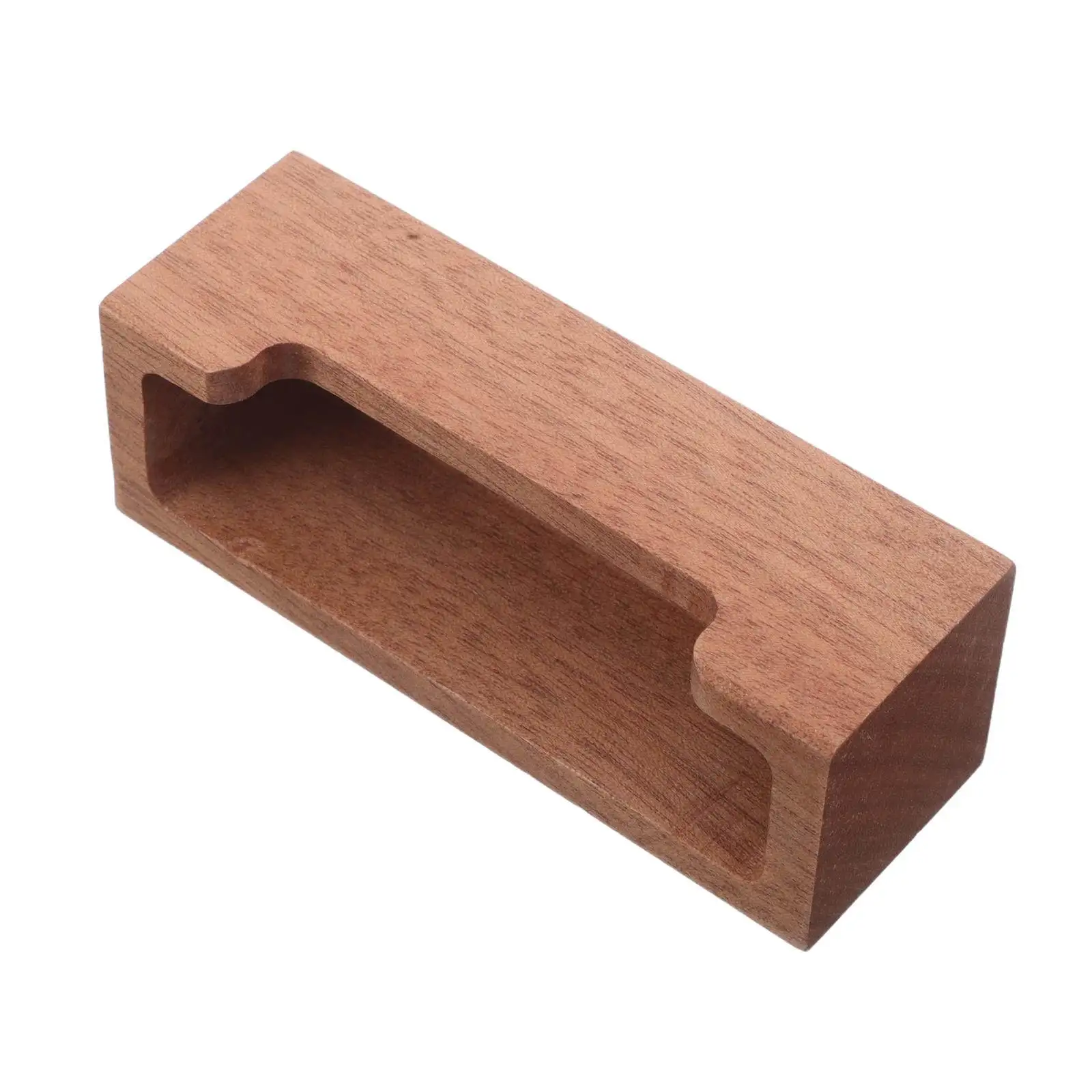 명함 디스플레이 우드 솔리드 우드 데스크탑 명함 홀더 빠른 접근을 위한 우아한 와이드 오프닝 디자인 사무실 책상