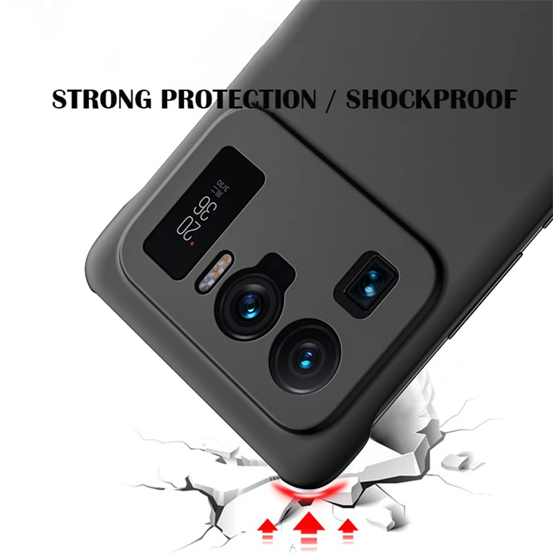 Custodia rigida per PC con retro trasparente senza cornice, per Xiaomi Mi 11 Lite, custodia 11T, 11 Ultra Pro, antiurto, ultra sottile_voghion.com
